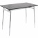 Marcel Counter Dining Table in Chrome & Black Wood